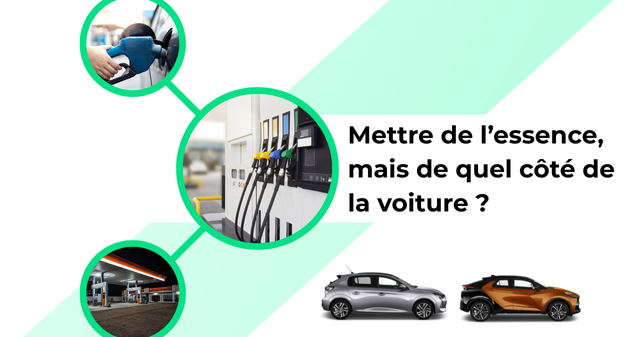 Image montrant plusieurs véhicules et une station essence