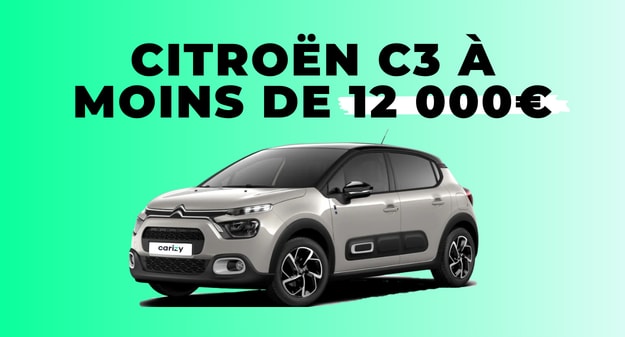 Citroën C3 à moins de 12 000 €
