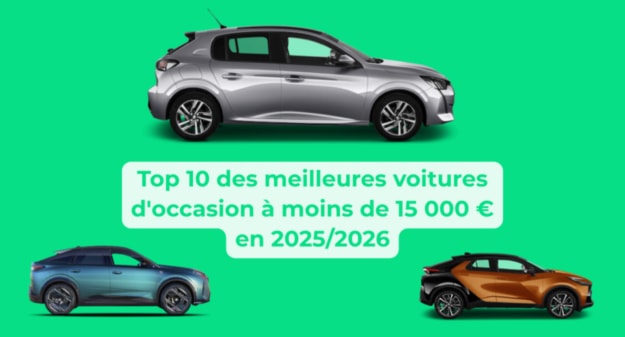 top 10 des meilleures voitures d'occasion à moins de 15 000 € en 2025/2026